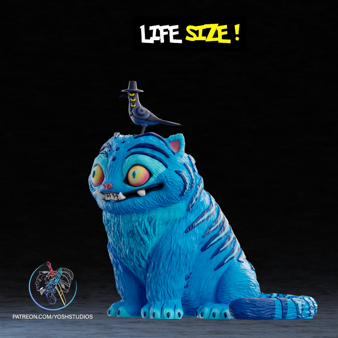 Life Size Blue Tiger 3D Printer STL File - Image 6