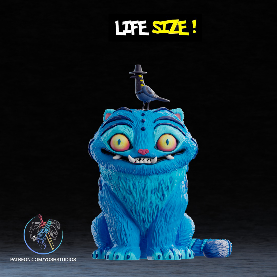 Life Size Blue Tiger 3D Printer STL File - Image 2