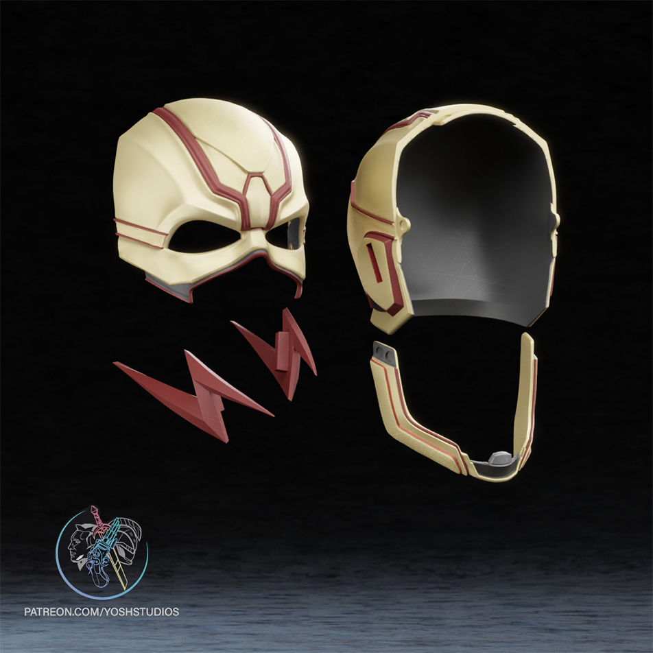 Evil Speedster 2 Helmet 3D Printer STL File - Image 7