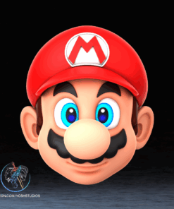 Italian Red Plumber Mask 3D Printer STL File