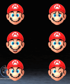 Alternative view of Italian Red Plumber Mask 3D Printer STL File