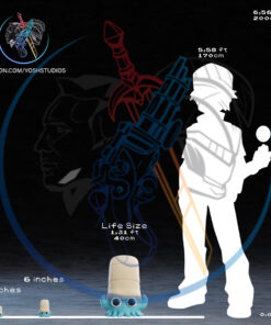 Alternative view of Life Size #138 3D Printer STL File