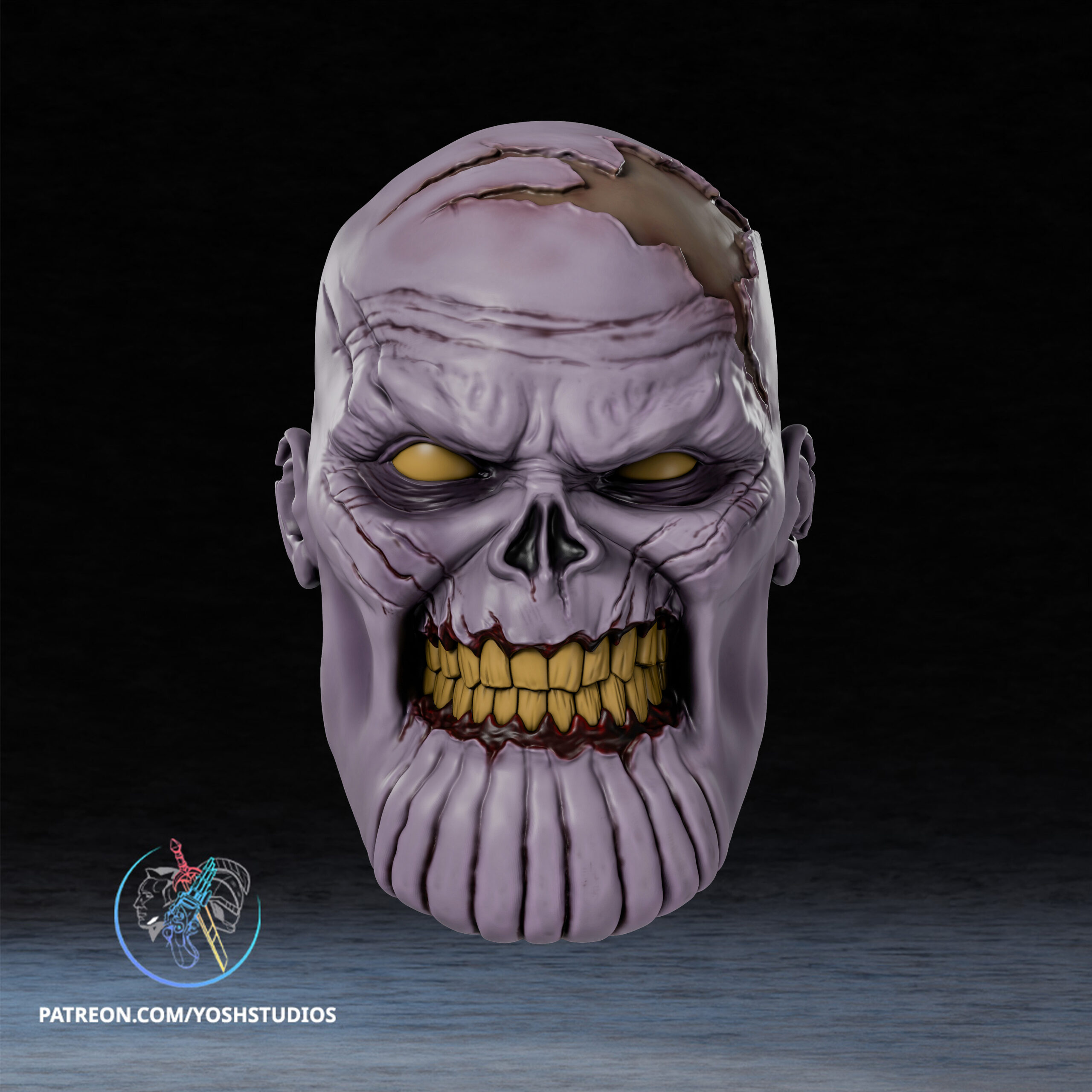 Zombie Thanos Mask 3D Printer File STL