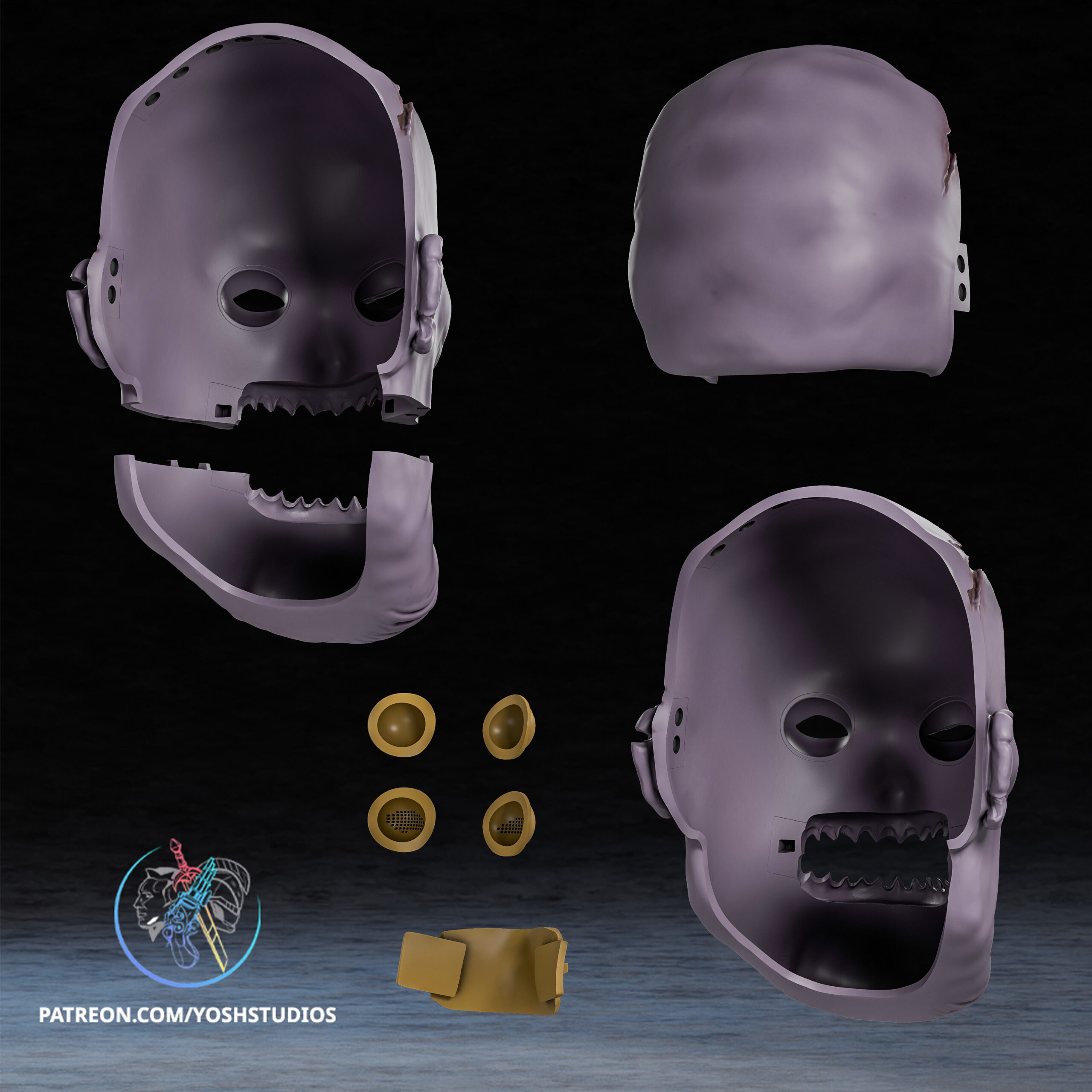 Zombie Thanos Mask 3D Printer File STL - Image 7