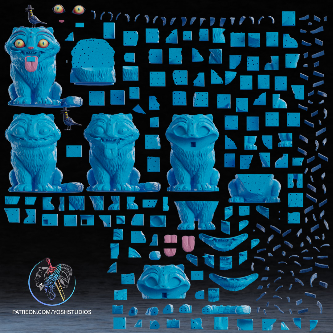 Life Size Blue Tiger 3D Printer STL File - Image 9