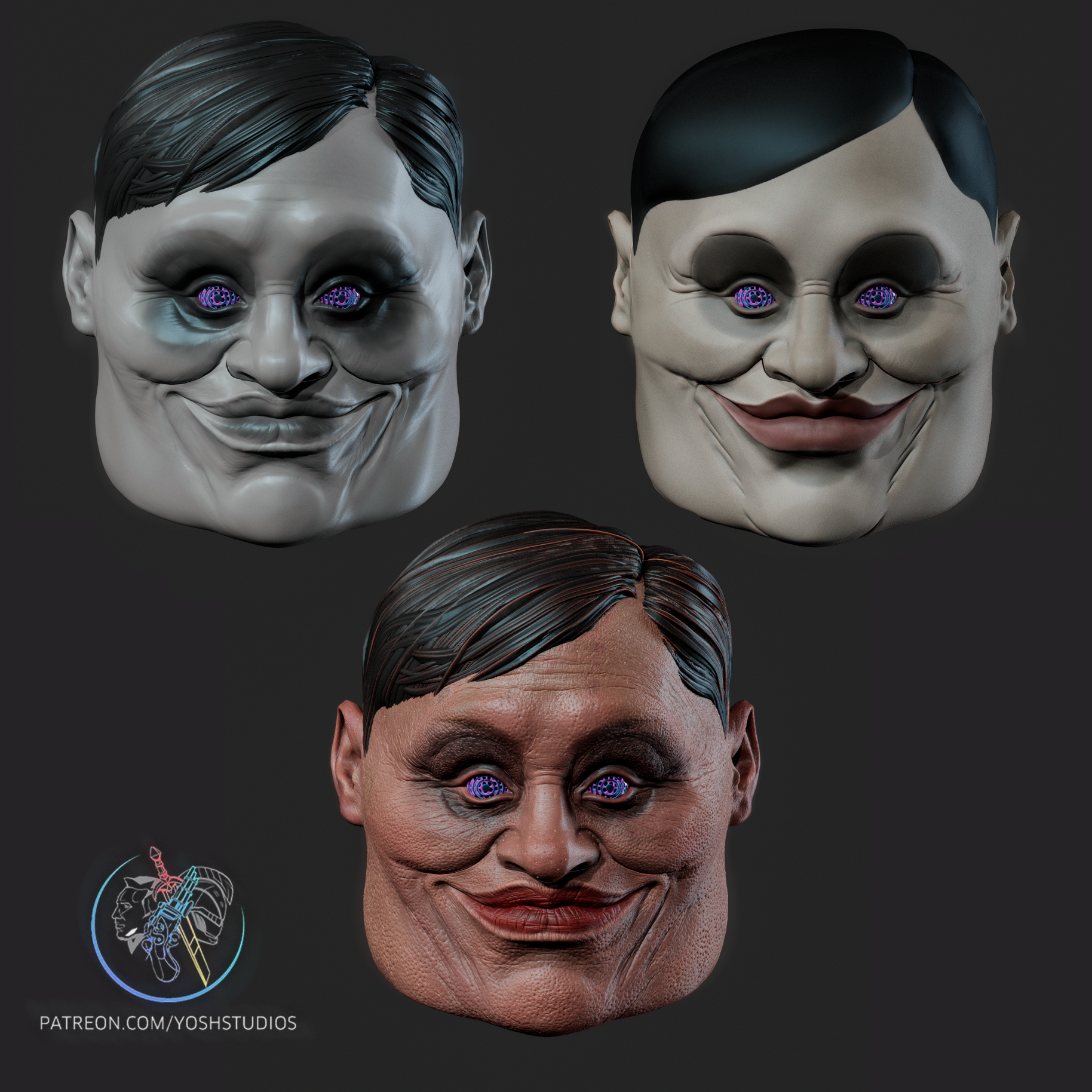 Alien Mask 3D Printer STL File - Image 2