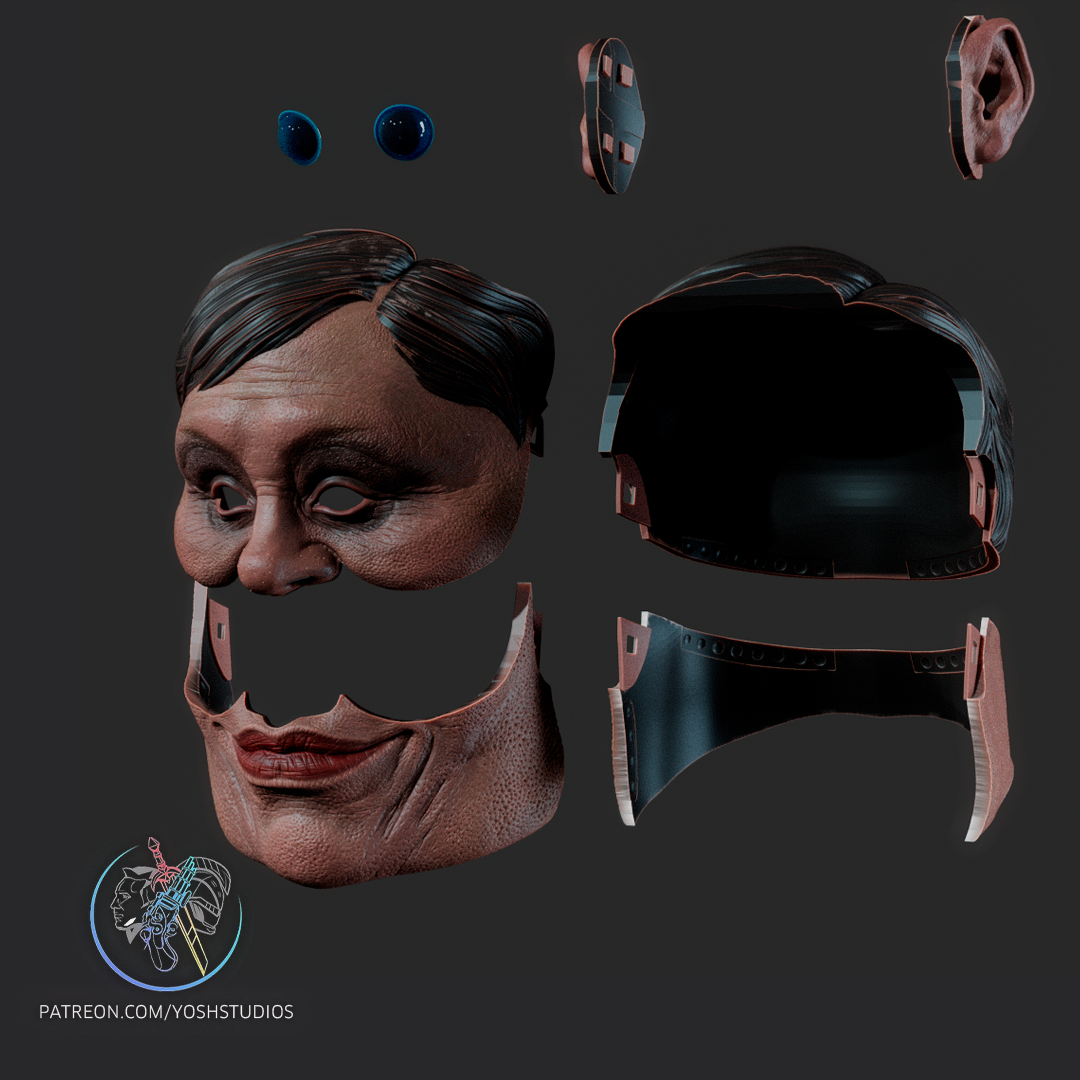 Alien Mask 3D Printer STL File - Image 6