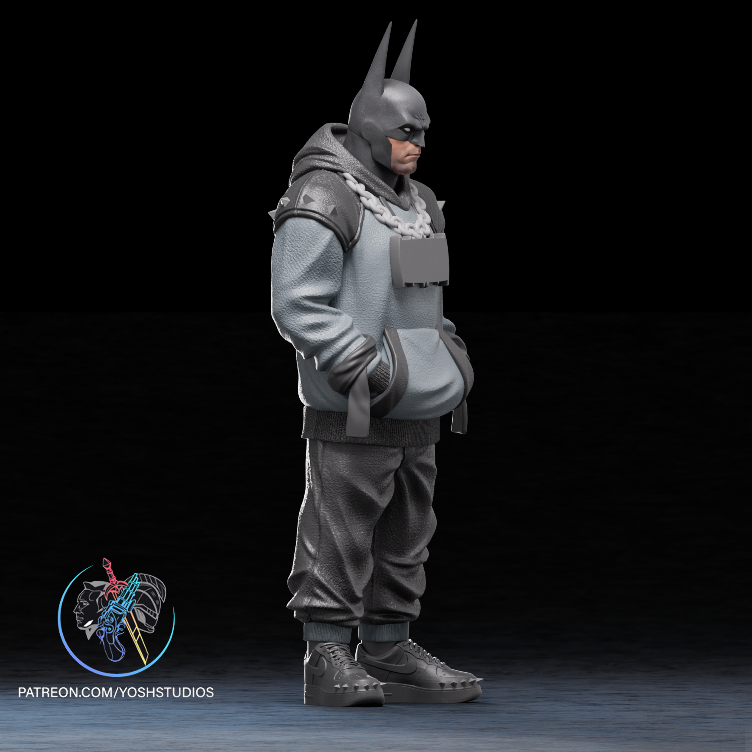 Urban Absolute Detective Statue 3D Printer STL File - Image 2