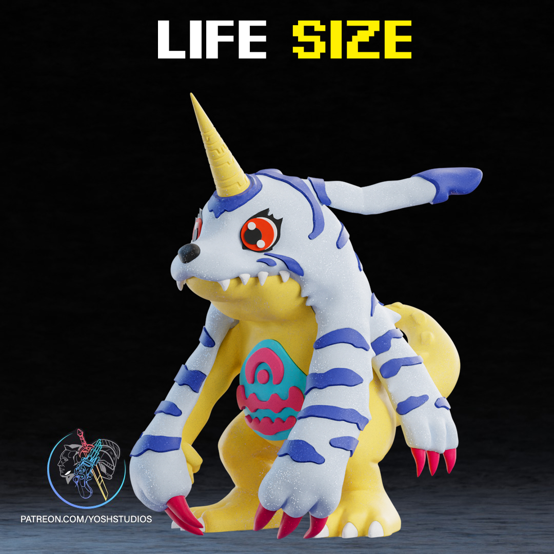 Life Sized Gabumon 3D Printer File STL - Image 3