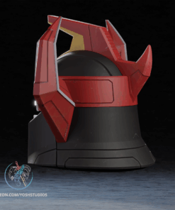 Alternative view of Zord Helmet 3D Printer File STL