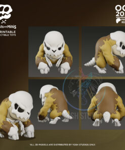 Alternative view of Brown Dinosaur 3D Printer File STL