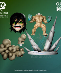 Alternative view of Giant Monster Mini 3D Printer File STL