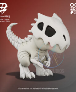 White Dinosaur 3D Printer File STL