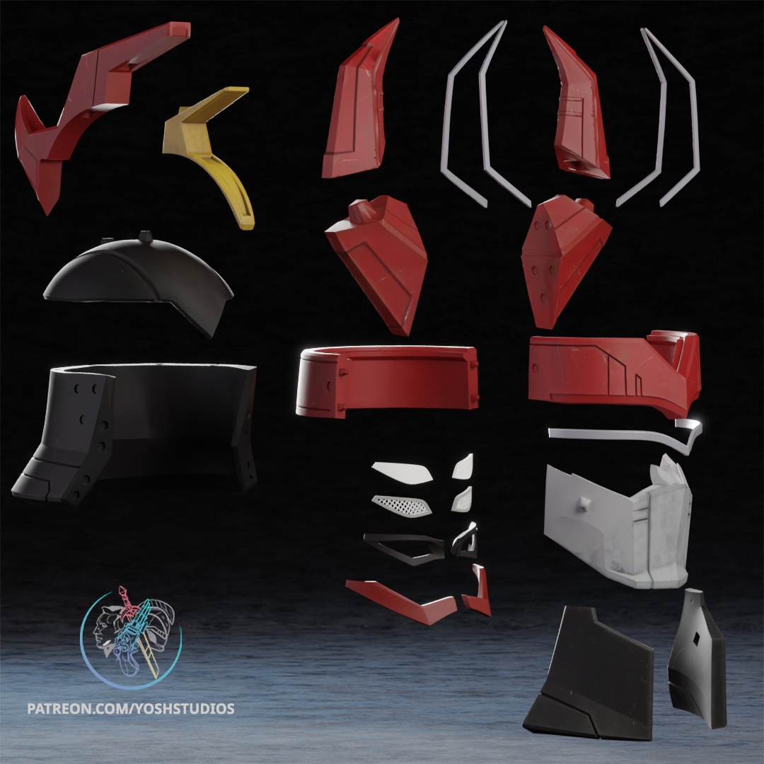 Zord Helmet 3D Printer File STL - Image 6
