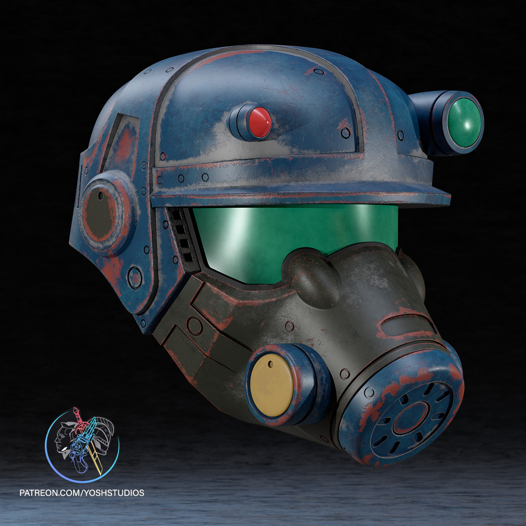 Fallout Marine Helmet 3D Printer STL file - Image 3