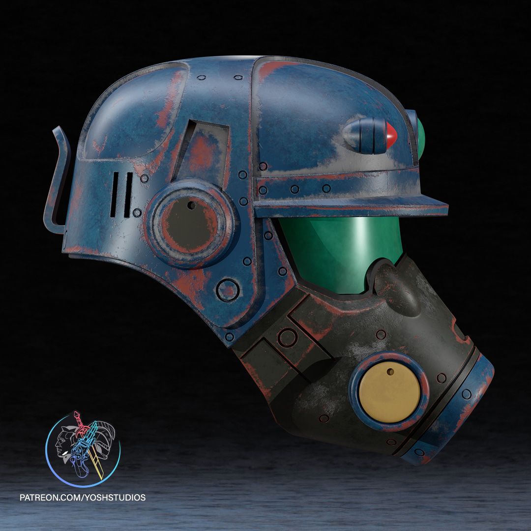 Fallout Marine Helmet 3D Printer STL file - Image 4