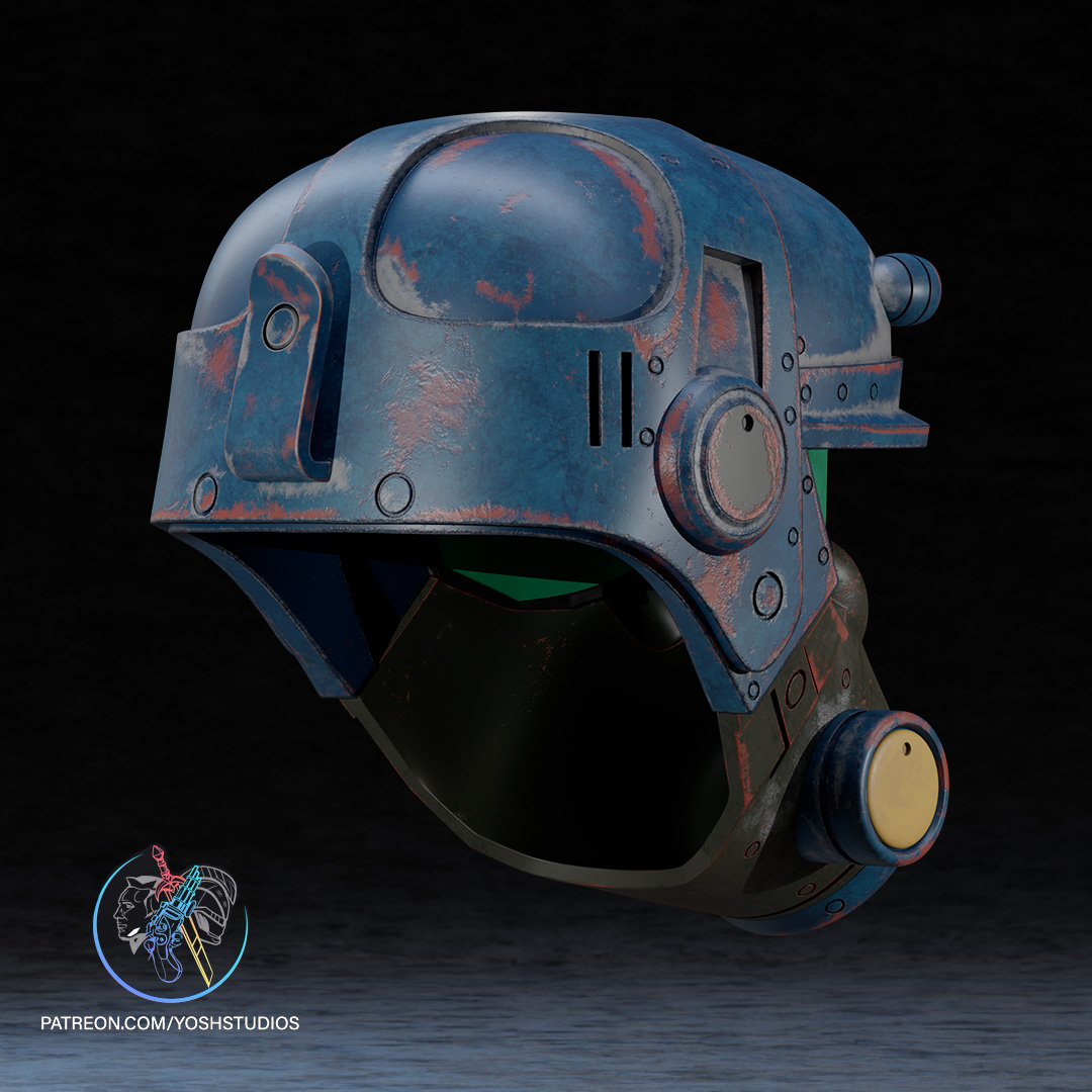 Fallout Marine Helmet 3D Printer STL file - Image 5