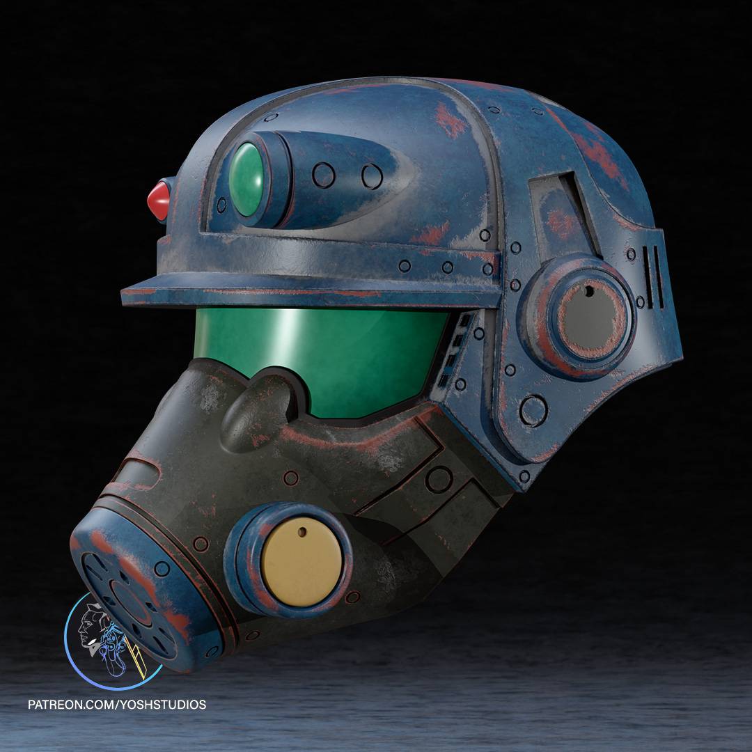 Fallout Marine Helmet 3D Printer STL file - Image 6