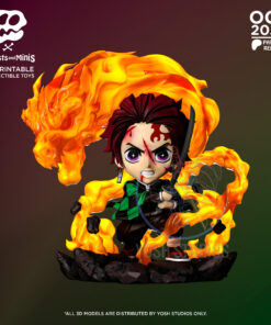 Fire Spirit Swordsman 3D Printer File STL