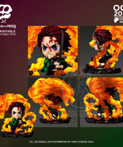 Alternative view of Fire Spirit Swordsman 3D Printer File STL