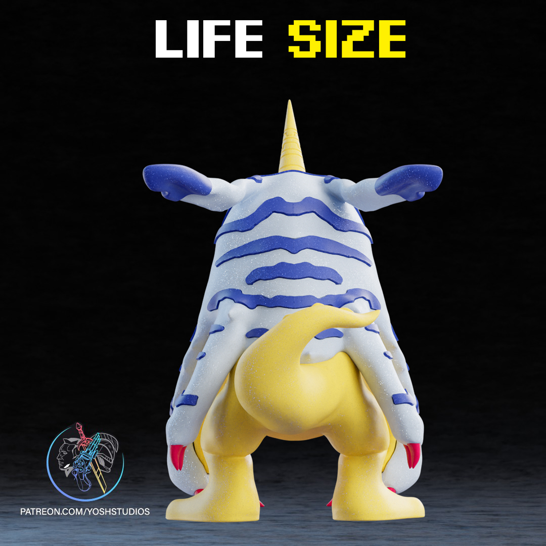 Life Sized Gabumon 3D Printer File STL - Image 4