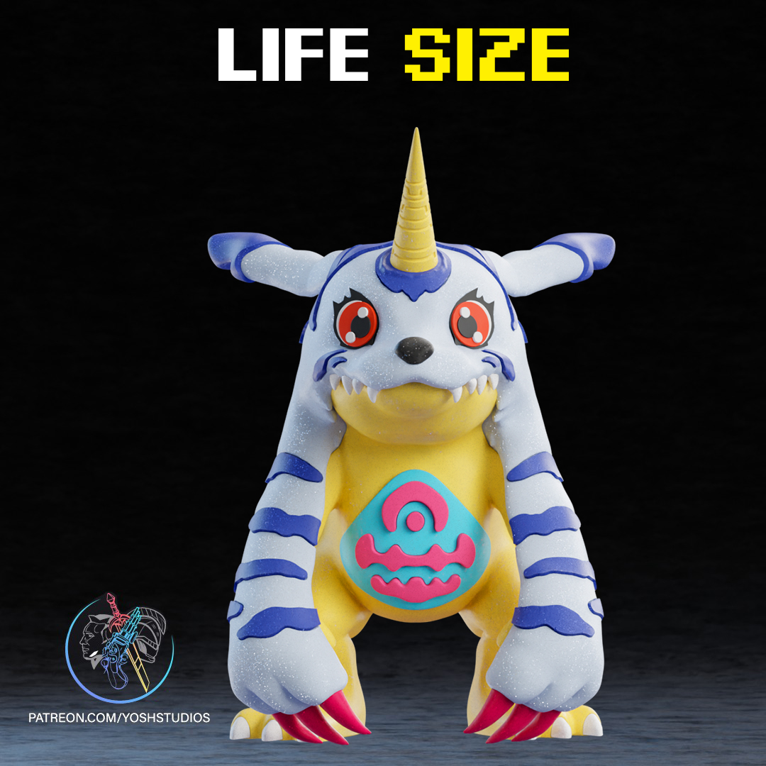 Life Sized Gabumon 3D Printer File STL