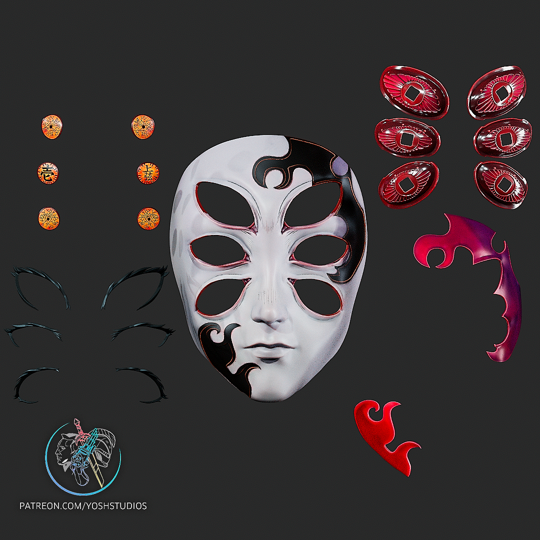 Demon Mask 3D Printer STL file - Image 9