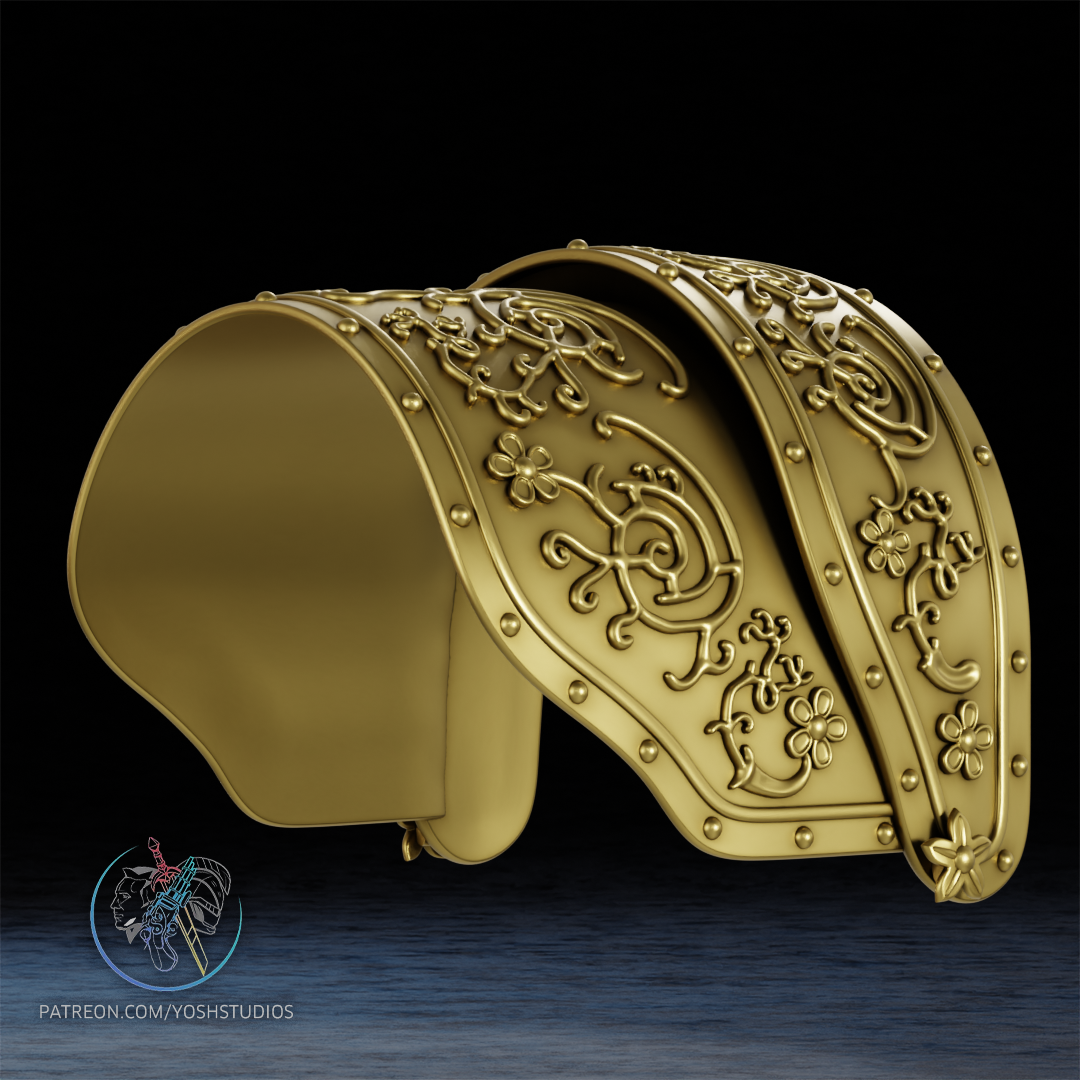 Demon Shoulder 2 3D Printer File STL - Image 3