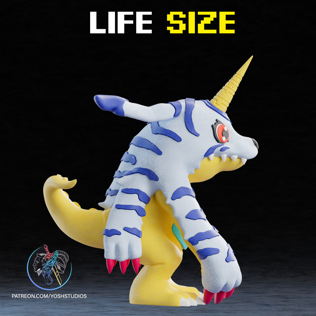 Life Sized Gabumon 3D Printer File STL - Image 2
